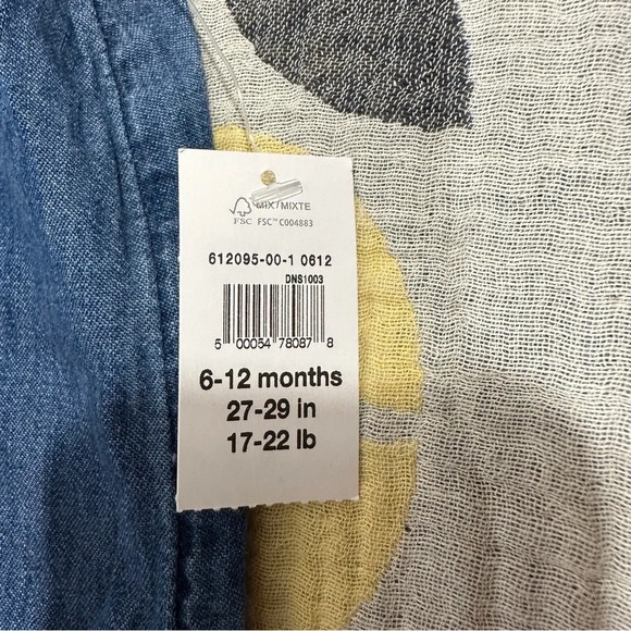 NEW with tags Baby Gap 6-12 mo sleeveless romper with long pants, cotton - Picture 4 of 12